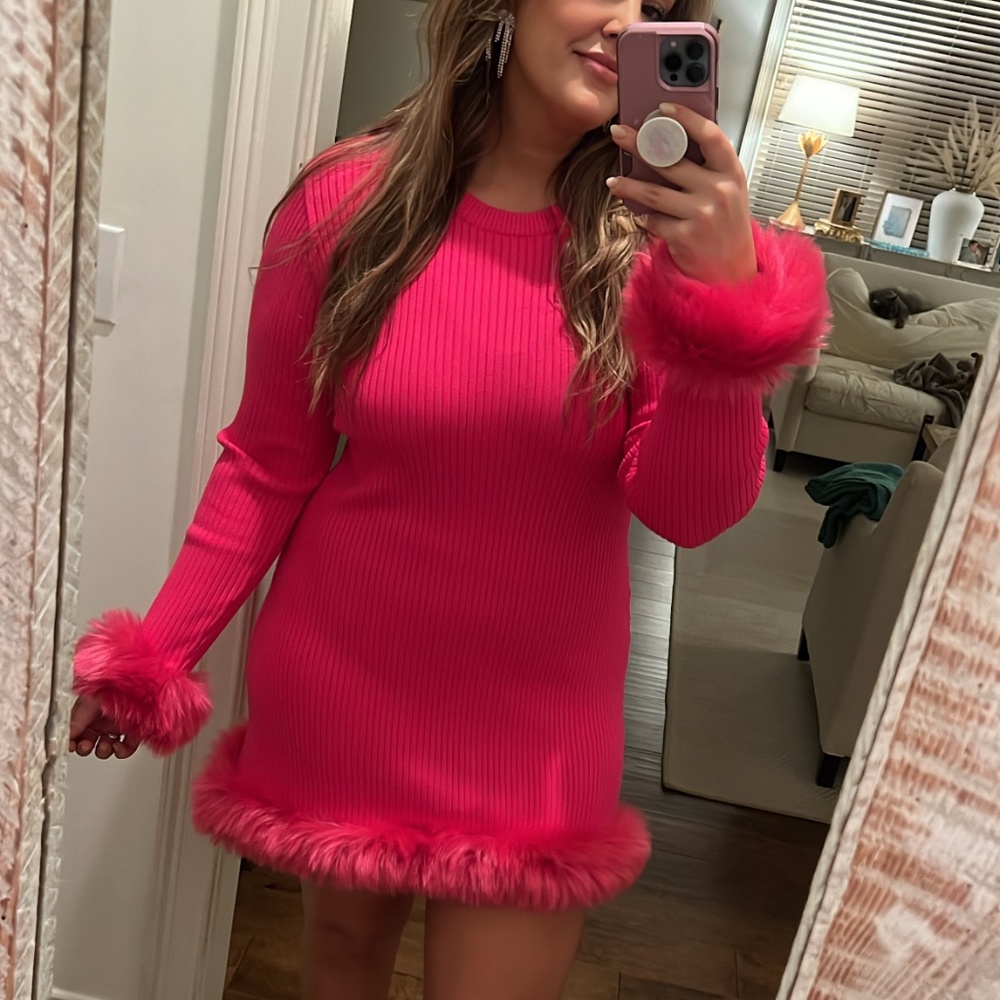 Show me your mumu pink Fran mini dress